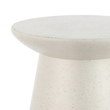 Hollie 18" Minimalist Modern Drum Accent Table Pedestal - JONATHAN Y